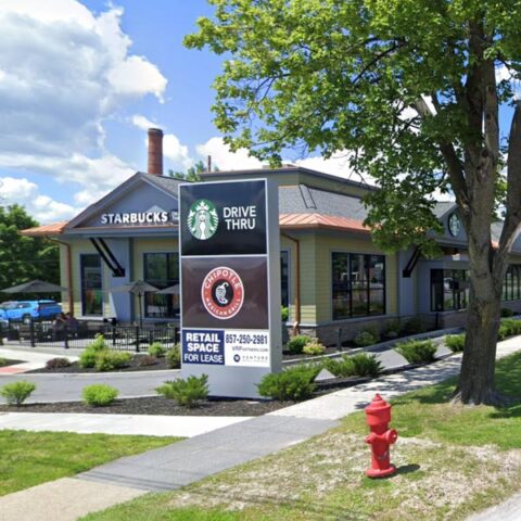 starbucks road signage