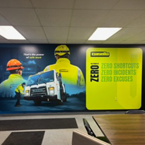custom wall installation
